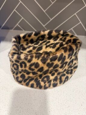 Leopard Fur Leopard Print Hat union vintage
